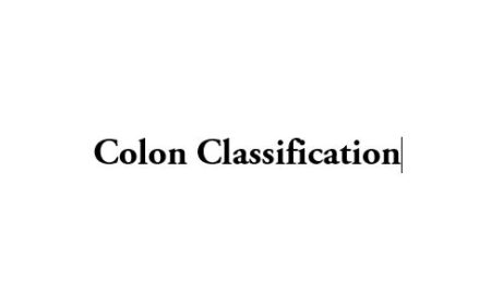what is Colon Classification