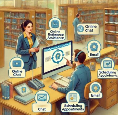 The Process for Requesting Reference Assistance in a Library