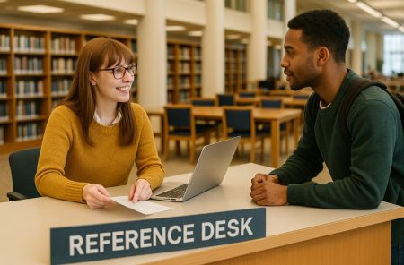 The Primary Purpose of the Reference Desk in a Library