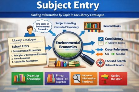 Subject Entry in Library Cataloguing Subject Entry in Library Cataloguing