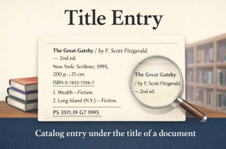 What is a Title Entry?