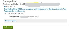 Library Book Reservation
